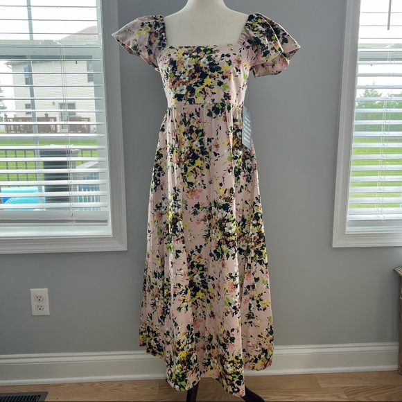 Tuckernuck Cecily Dress in Blush Meadow floral midi dress NWT - Picture 5 of 14
